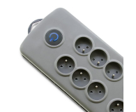 Qoltec Listwa antyprzepięciowa - 8 gniazd, 2.5m - 462000 - zdjęcie 3